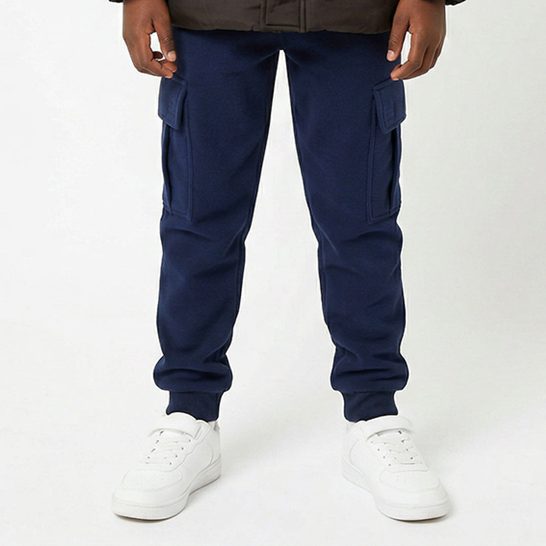 NAVY CARGO FLEECE JOGGER