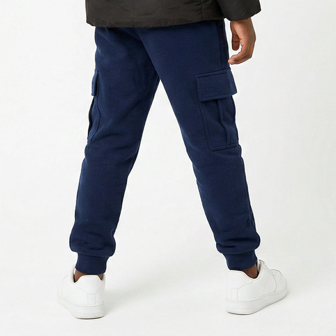 NAVY CARGO FLEECE JOGGER