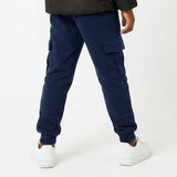NAVY CARGO FLEECE JOGGER