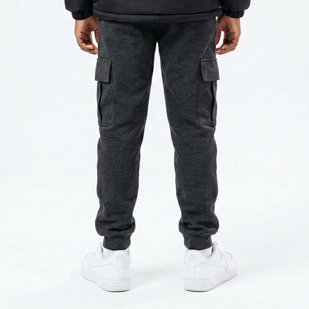 DK GREY CARGO FLEECE JOGGER
