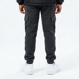 DK GREY CARGO FLEECE JOGGER