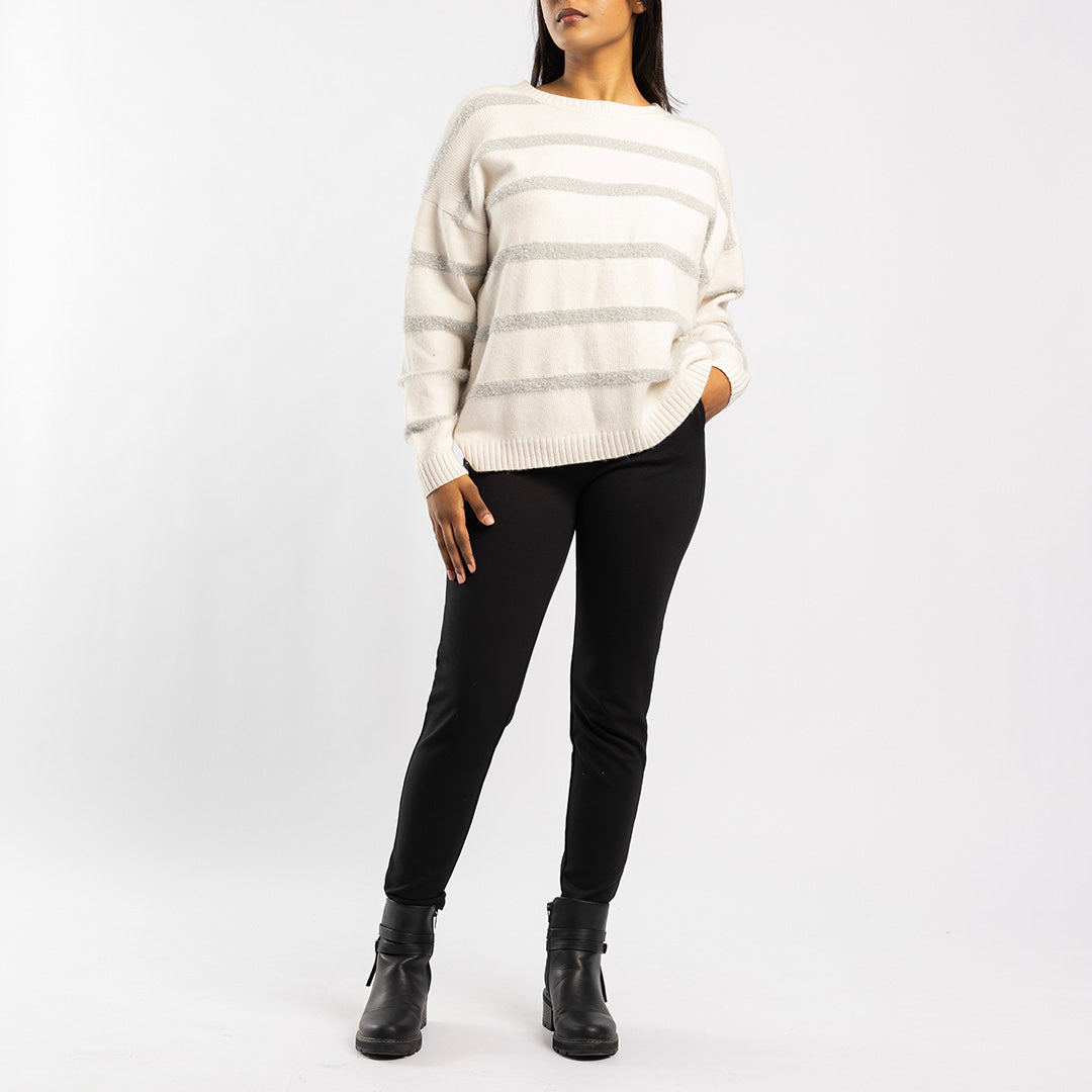 WHITE/GREY LONG SLEEVE JERSEY