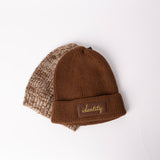 CHOCOLATE &amp; MOTTLE 2 PACK BEANIE SET