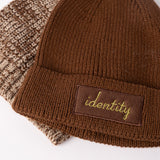 CHOCOLATE &amp; MOTTLE 2 PACK BEANIE SET