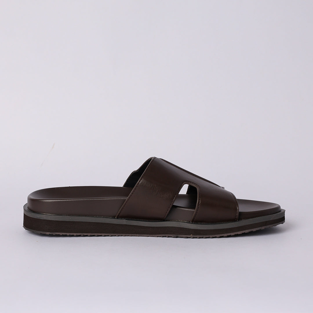 BROWN PU SANDAL