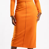 ALORA LADIES ORANGE SKIRT