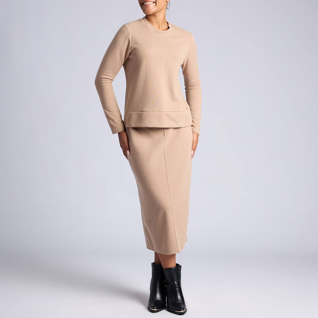 ALORA LADIES BEIGE TOP