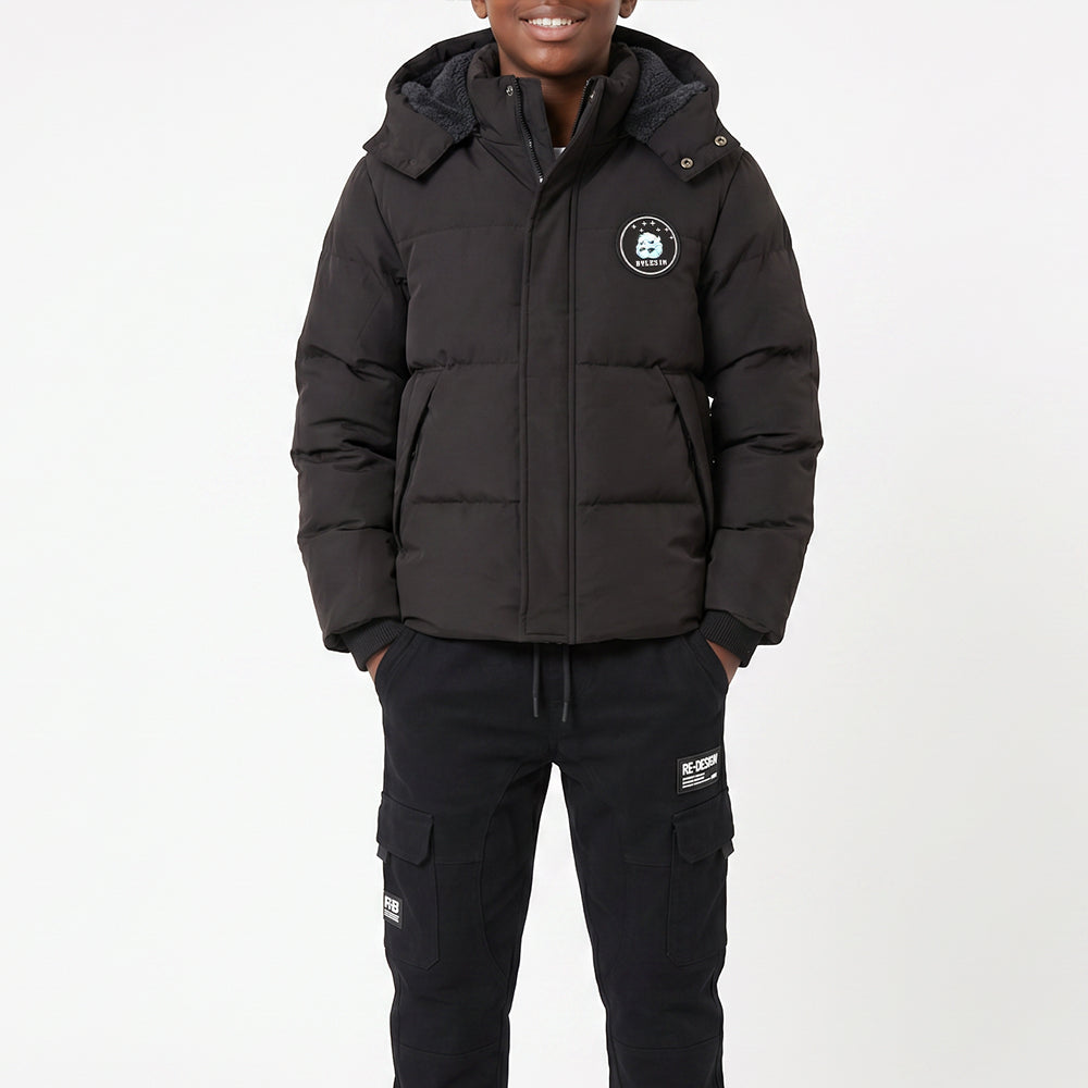 BLACK PADDED  JACKET