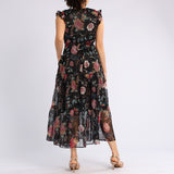 FLORAL SHORT SLEEVE DRESS