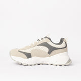 White And Grey Chunky Trainer Sneaker