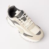 White And Grey Chunky Trainer Sneaker