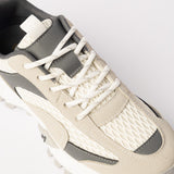 White And Grey Chunky Trainer Sneaker