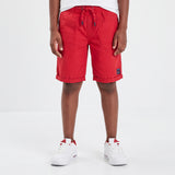 2PK SHORTS (CAMOUFLAGE/RED)