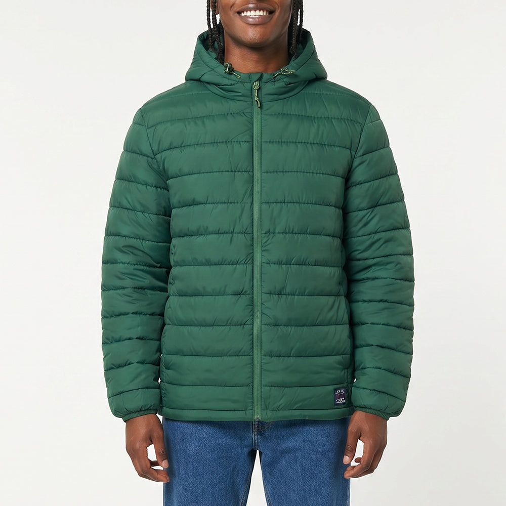 GREEN PUFFER JACKET