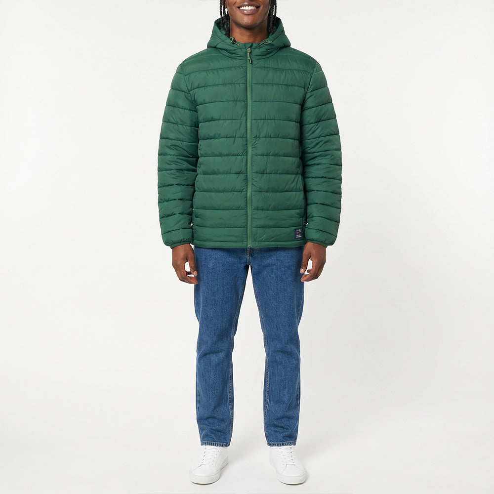 GREEN PUFFER JACKET