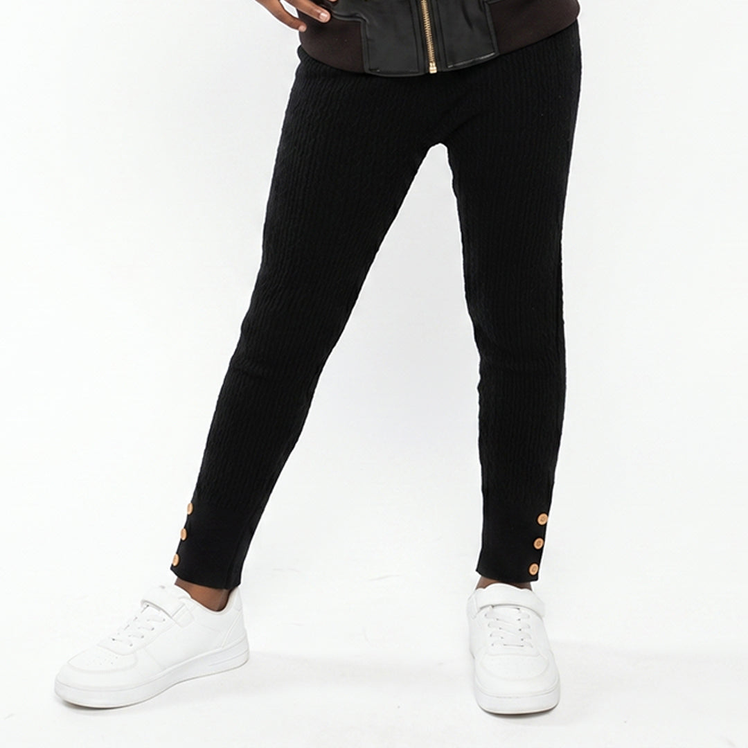 GIRLS BLACK LEGGING