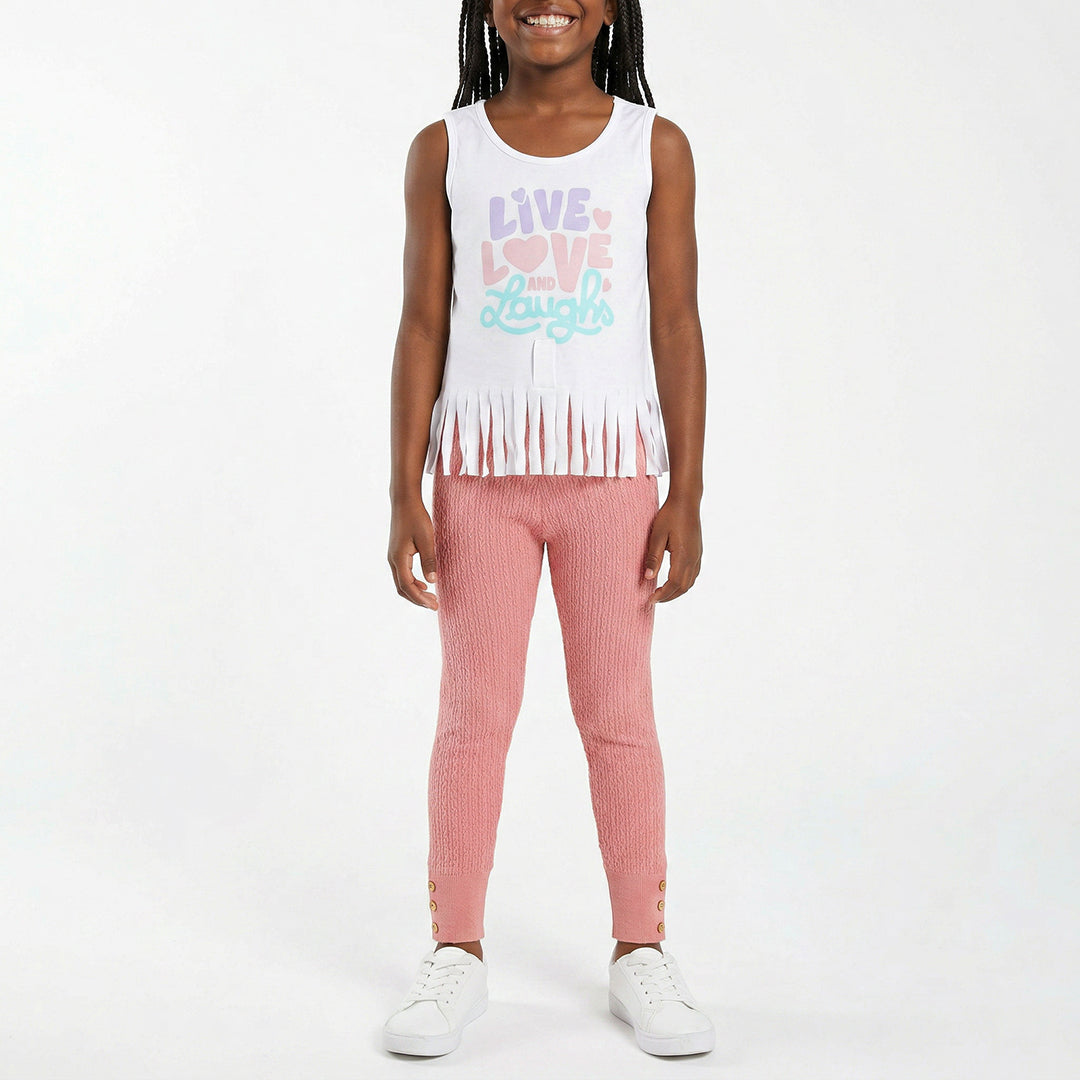 GIRLS PINK LEGGING