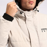 PUFFER JACKET WITH POCKET DETAIL