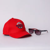 RED PEAK CAP &amp; GLASSES SET