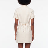 OATMEAL SHORT SLEEVE MINI DRESS
