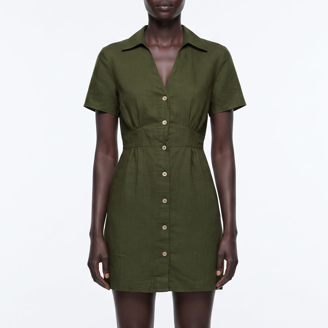 FATIGUE SHORT SLEEVE MINI DRESS