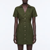 FATIGUE SHORT SLEEVE MINI DRESS