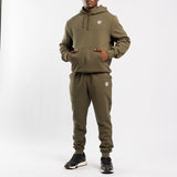 OLIVE FLEECE PRINTED JOGGER