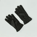 BLACK GLOVES (STRAP DETAIL, GRIP FEATURE)