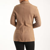 LADIES KHAKI LONG SLEEVE BLAZER