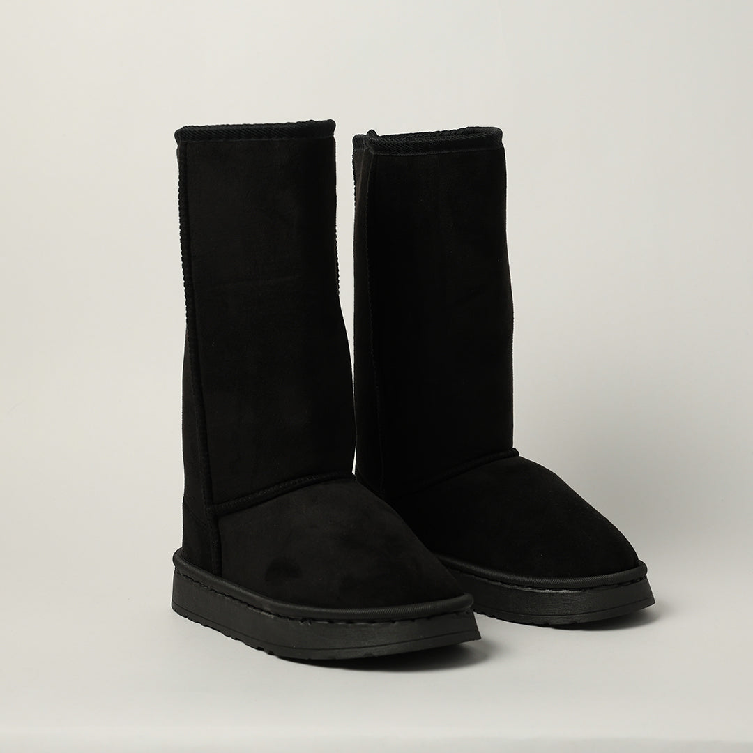 BLACK LONG UGG BOOTS