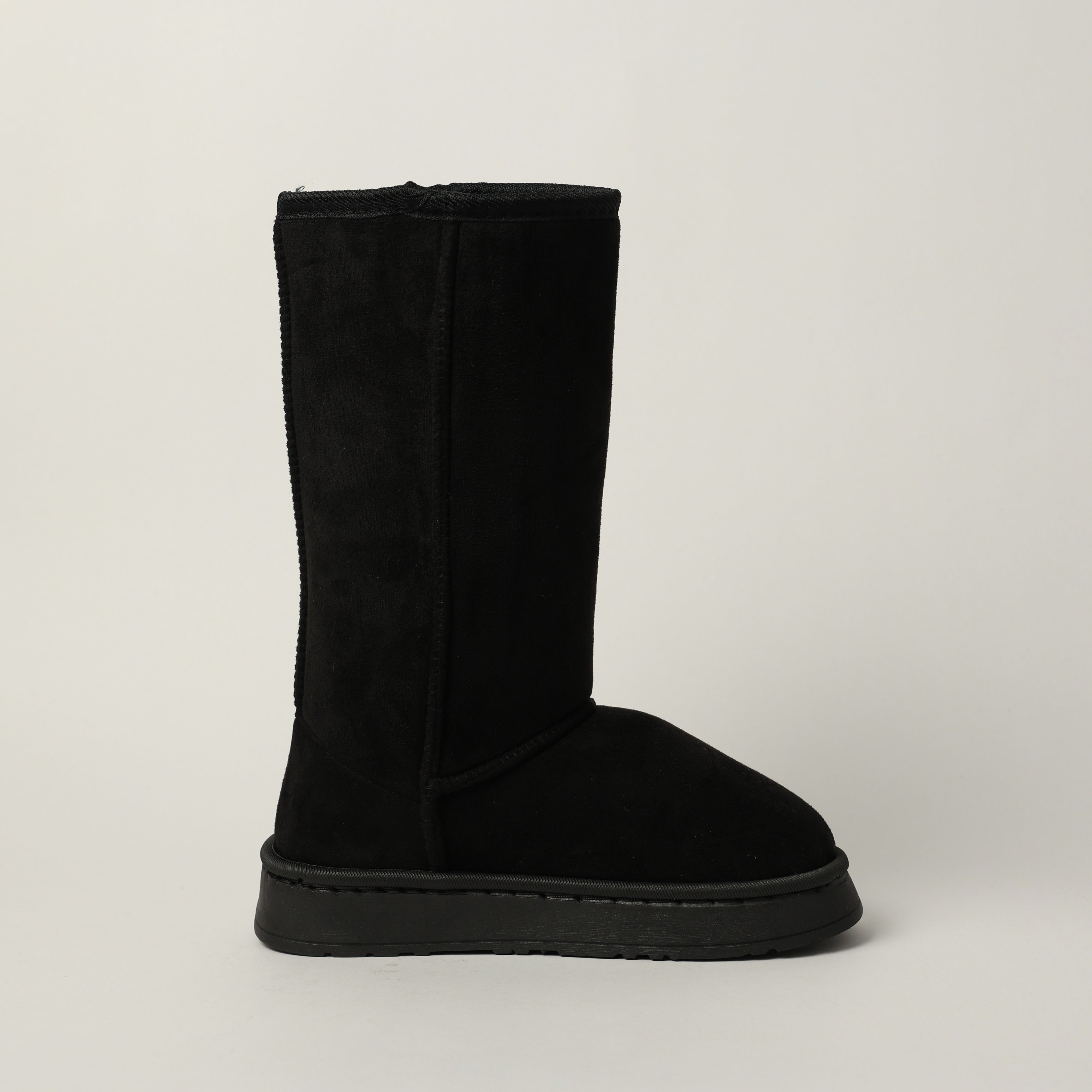 BLACK LONG UGG BOOTS