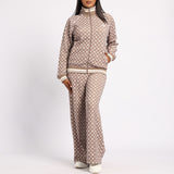 LADIES TAUPE SWEATER