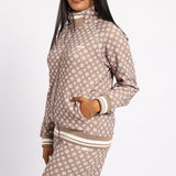 LADIES TAUPE SWEATER