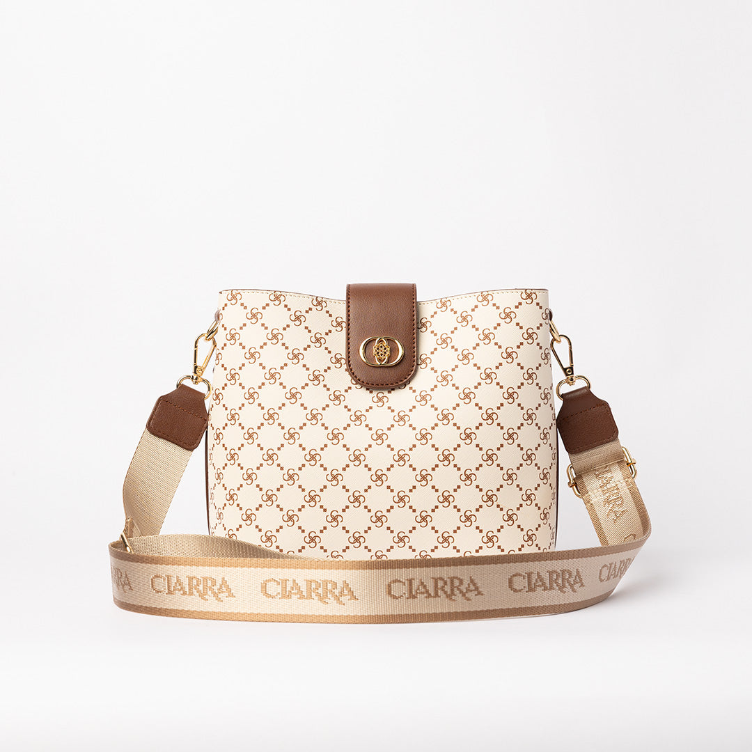 Structured Aop Tote Bag.Laptop Compartment.