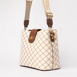 Structured Aop Tote Bag.Laptop Compartment.