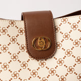 Structured Aop Tote Bag.Laptop Compartment.