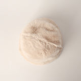 BEIGE FUR BUCKET HAT