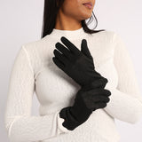 BLACK GLOVES (STUD DETAIL)