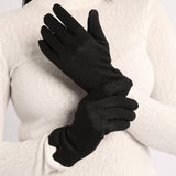 BLACK GLOVES (STUD DETAIL)