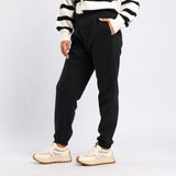 BLACK JOGGER WITH ELASTIC WAISTBAND