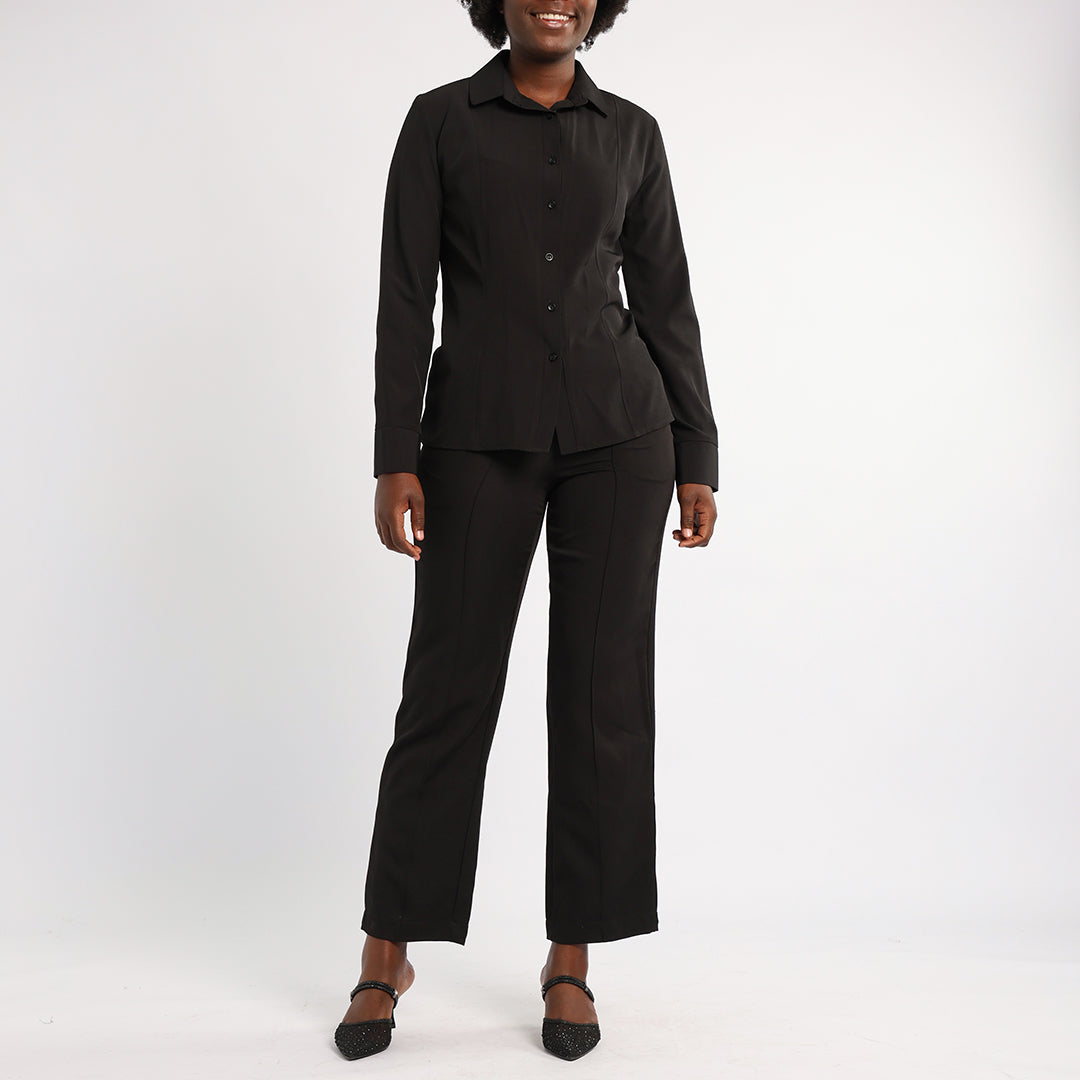 ALORA LADIES BLACK SHIRT