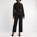 ALORA LADIES BLACK SHIRT