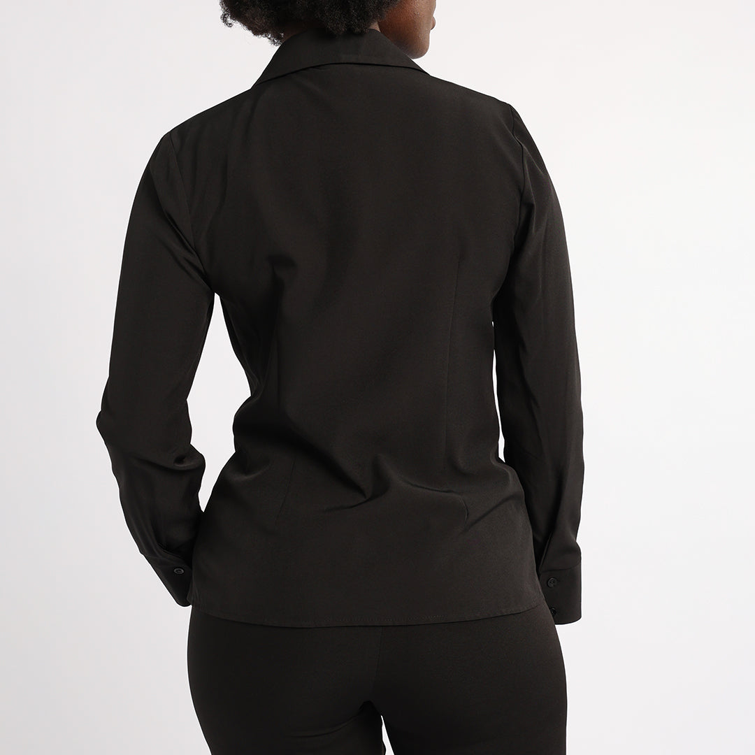 ALORA LADIES BLACK SHIRT
