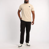 MENS BLACK CONTRASTED WAISTBAND PANT