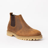 MENS ZAFF TAN LEATHER CHELSEA BOOT