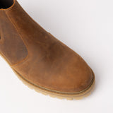 MENS ZAFF TAN LEATHER CHELSEA BOOT