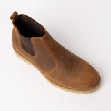 MENS ZAFF TAN LEATHER CHELSEA BOOT