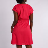 LADIES ALORA BERRY SHORT SLEEVE DRESS