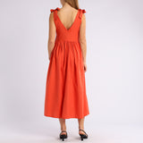 TIE STRAP DRESS (COTTON MORNE)