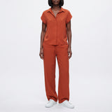 RUST SHORT SLEEVE SHIRT